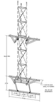 Rohn 25GWM 25G Tower Wall Mount