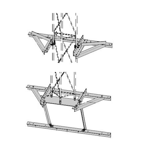 Rohn 25GWM 25G Tower Wall Mount