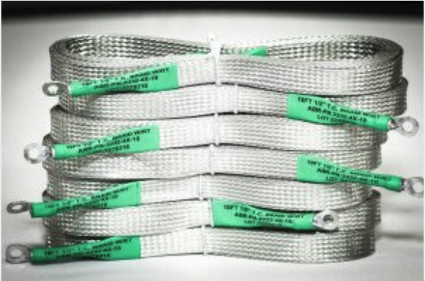 ABR Industries Flat Tinned Copper Ground Braids